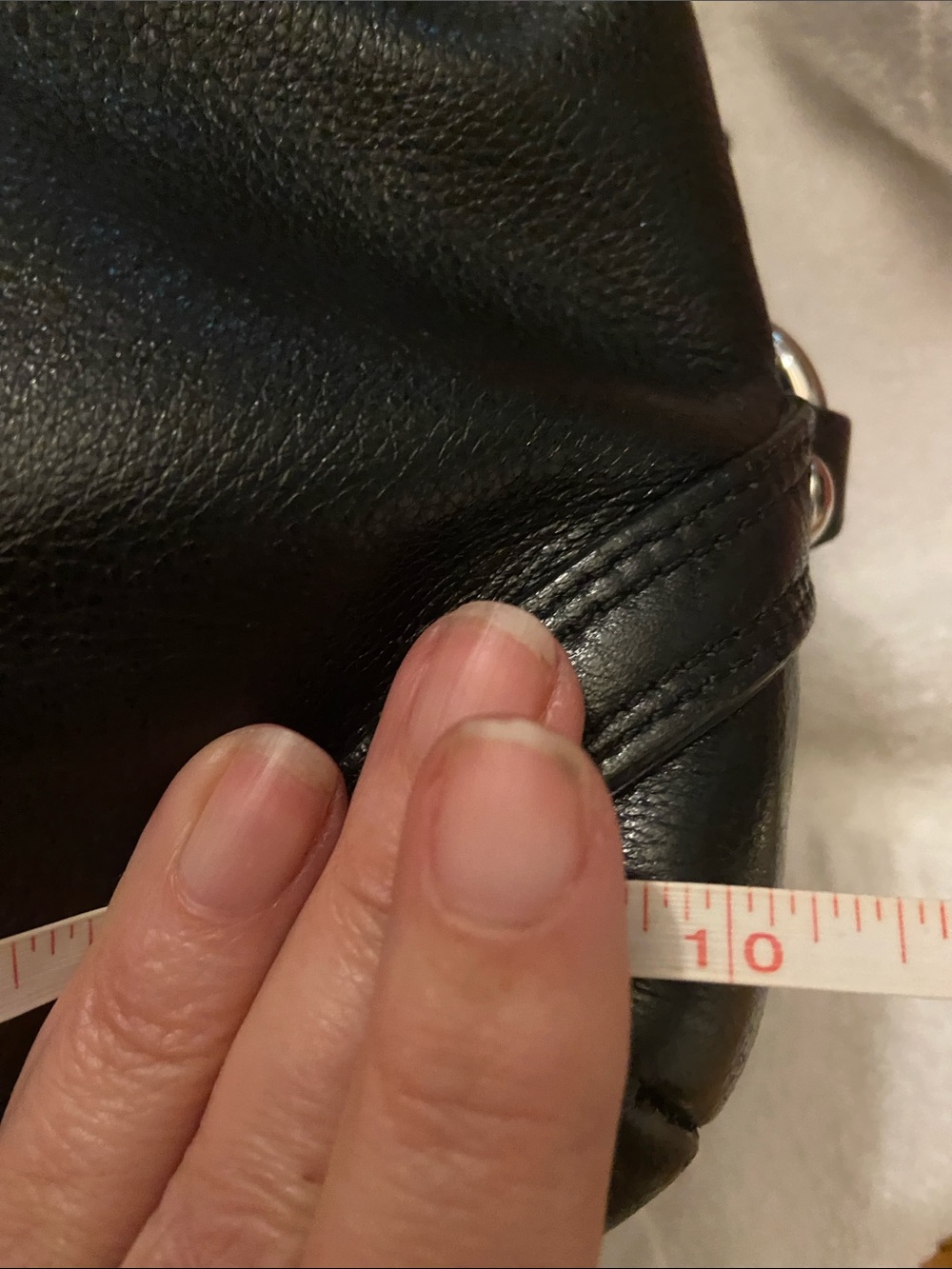 Coach Black Leather Shoulder Carly Hobo with Silver Hardware - Picture 8 of 11
